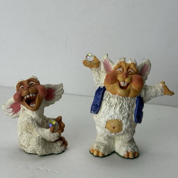 Lot Of 2 The World of Krystonia Trolls - Picture 1 of 8